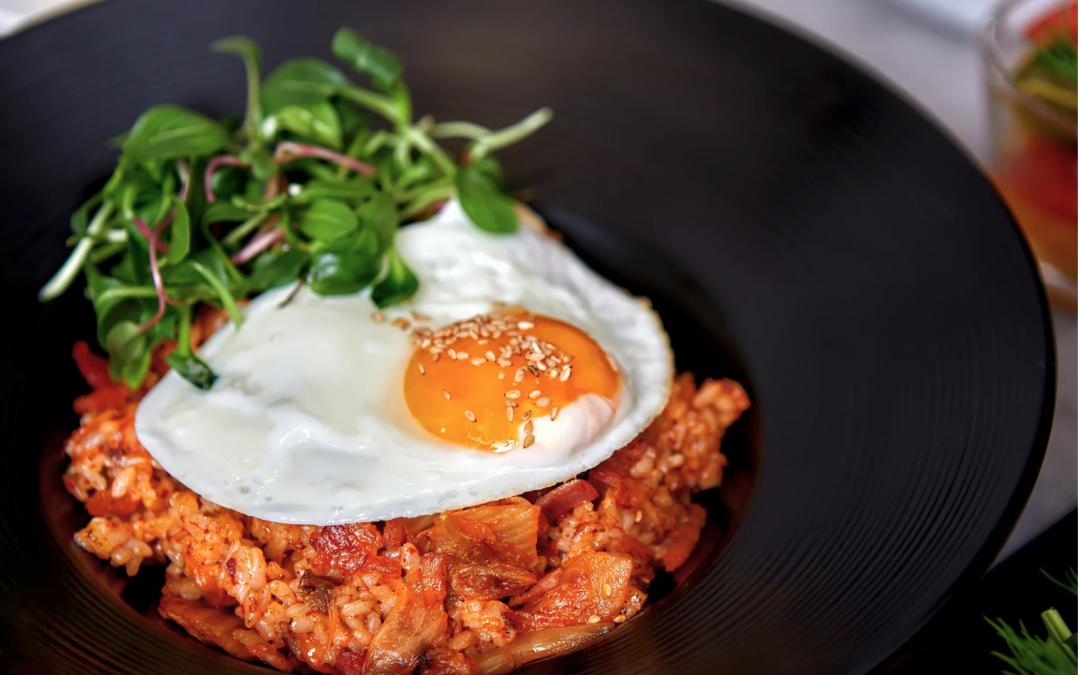 Learn Kimchi Fried Rice by listening to this playlist on Spotify!